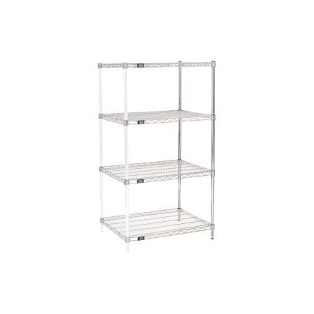 Global Equipment Nexel    Chrome Wire Shelving Add-On - 30"W x 24"D x 54"H A24305C